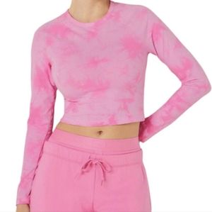 Pink Victoria Secret cropped top size L